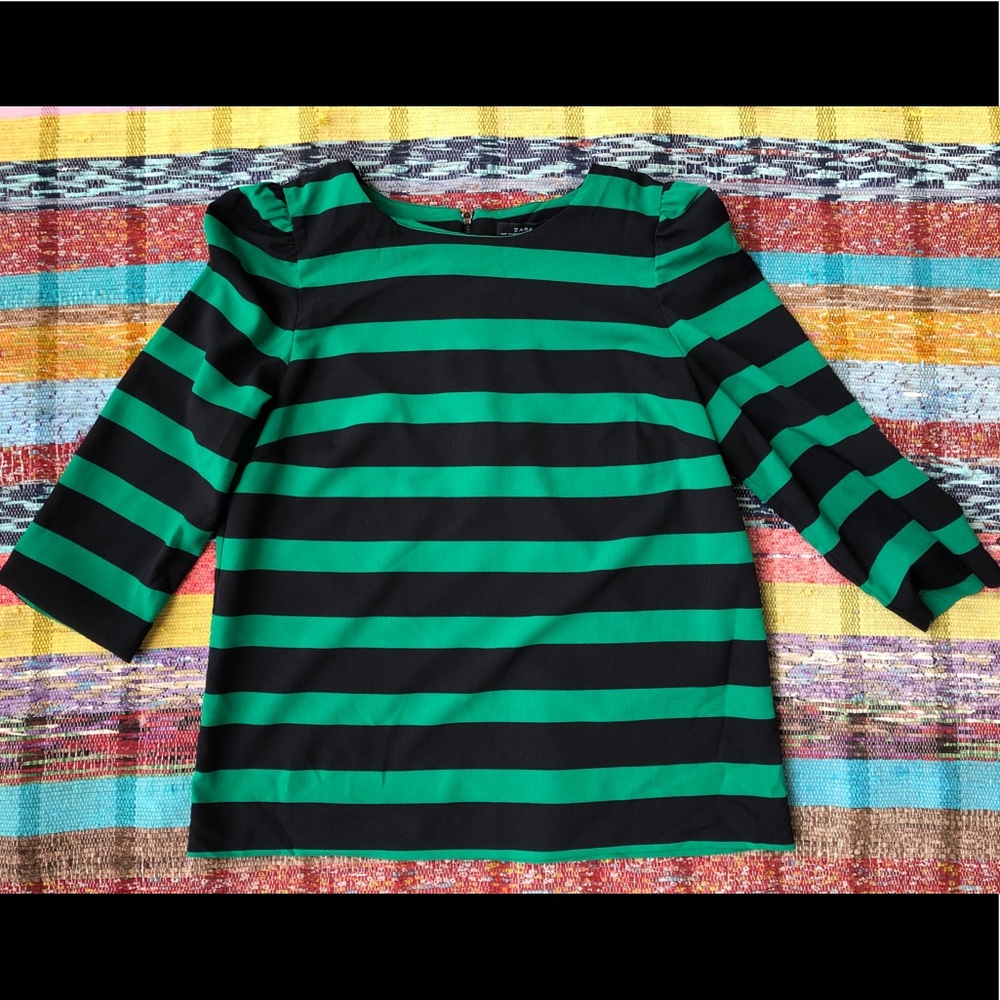 Zara striped blouse